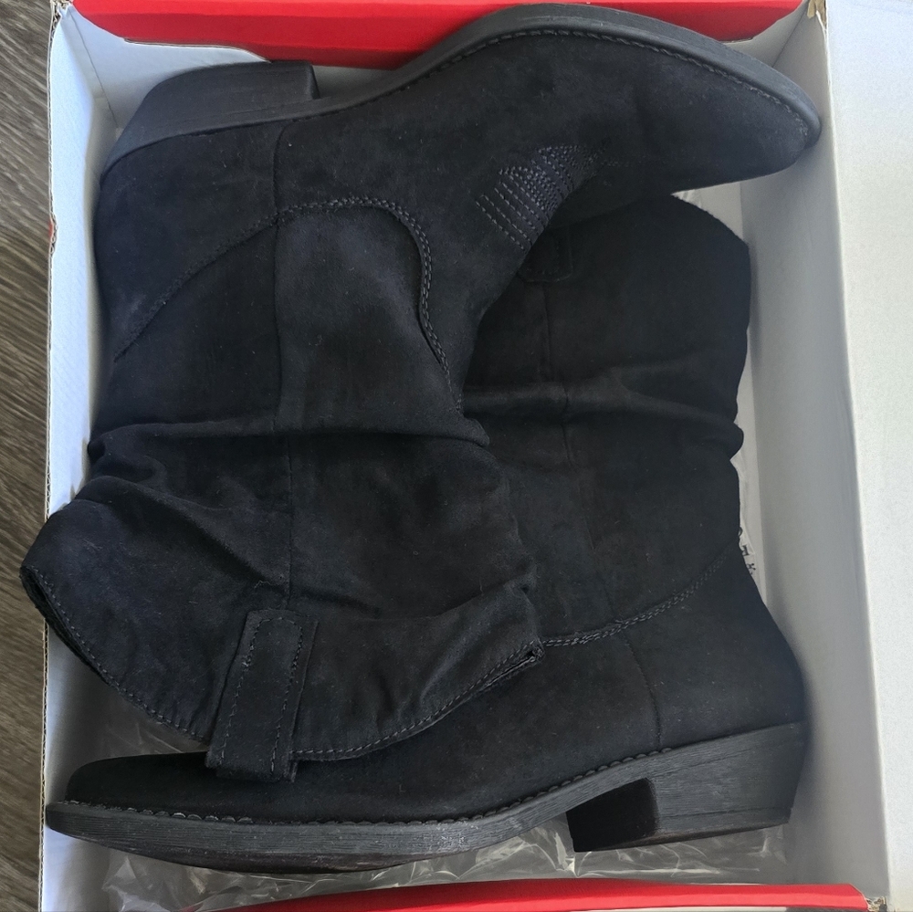 2X1 2 PAIR BOOTS Style & Co. Black Heeled Boots for Women